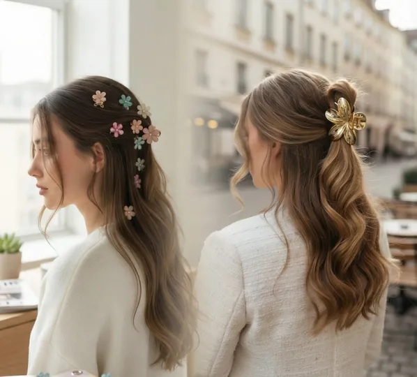 Voralie sparkle hair clips and bows collection